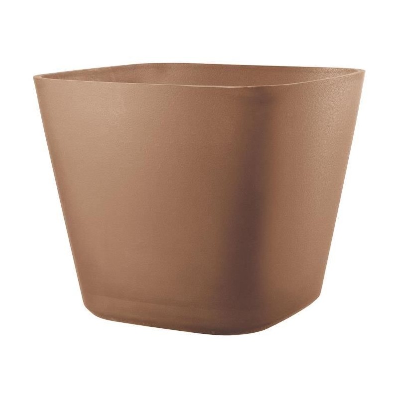 Pot de fleurs carré - DEROMA - Origin - 12 L - Terre cuite