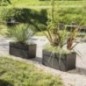 EDA Jardiniere - CAREL - Gris anthracite - 63 L - 78 x 39 x H.39 cm - Avec roulettes - Extérieur ou intérieur