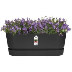 Planteur Ovale ELHO - GREENVILLE - Plastique recyclé - Résistant au gel - Ø50 - Noir