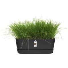 Planteur Ovale ELHO - GREENVILLE - Plastique recyclé - Résistant au gel - Ø50 - Noir