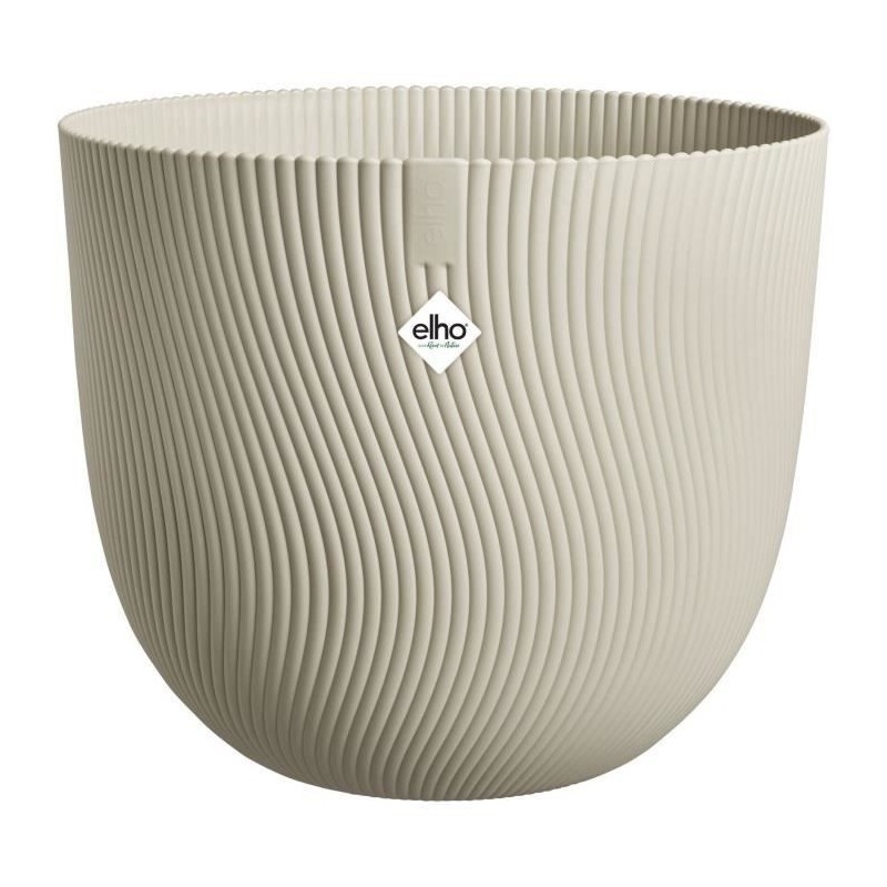 Pot de fleurs - ELHO - Sereh Rond 47 - Beige - Ø 47 x H 40 cm - 100% recyclé
