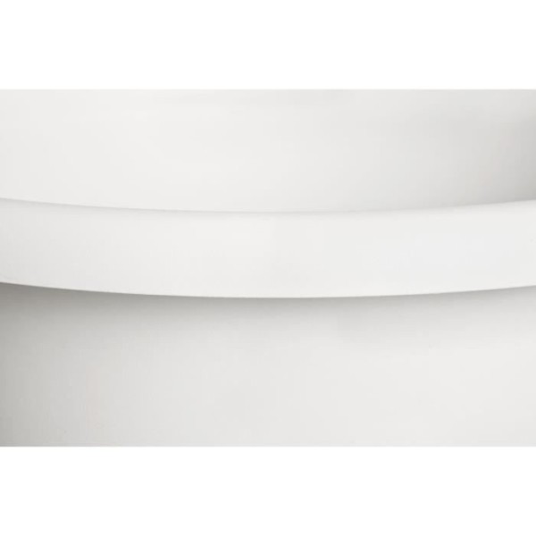 Pot de fleurs - ELHO - Amiga Rond 35 - Blanc - L 35 x B 34.5 x H 26 cm - Extérieur - 100% recyclé
