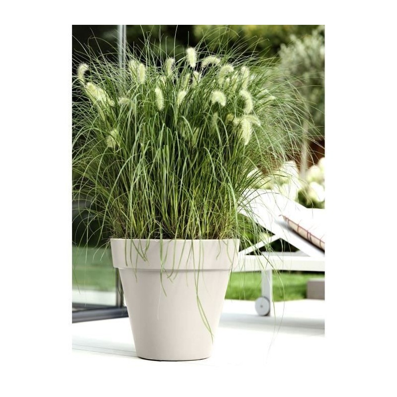 Pot de fleurs - ELHO - Pure Round 60 - Blanc - Ø 59 x H 54 cm - 100% recyclé