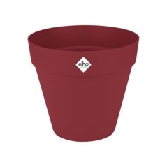 Pot de fleur - Elho - Loft Urban Rond - Rouge - L 29 x B 28.5 x H 26 cm - Extérieur - 100% recyclé