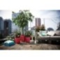 Pot de fleur - Elho - Loft Urban Rond - Roues 50 - Rouge - L 49 x B 48.5 x H 45 cm - Extérieur - 100% recyclé