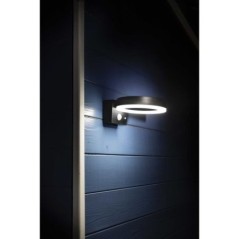 Borne solaire - GALIX - G4590B - Tres éclairante - Inox (option Applique) avec détecteur - H50 cm - 1000 Lumens