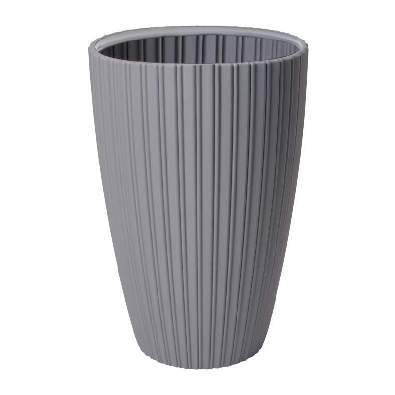 Pot de fleurs - Garden ID - Fancy - 40 x 58 cm - Pour jardin, balcons ou intérieurs - Gris clair