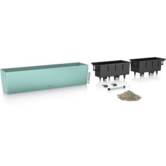 Jardiniere - Balconera Color 80 - Kit complet - Vert pastel - 12 L - LECHUZA