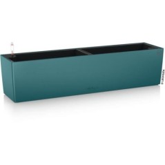 Jardiniere - Balconera color 80 - Kit complet - Bleu pétrole - 12 L - LECHUZA