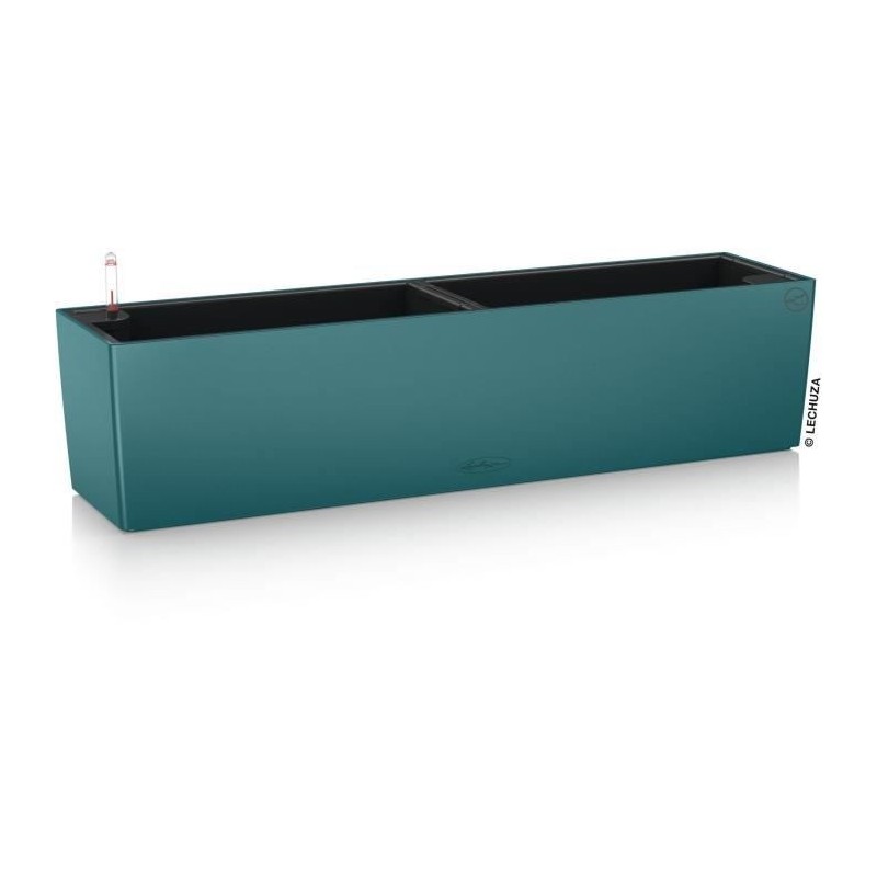 Jardiniere - Balconera color 80 - Kit complet - Bleu pétrole - 12 L - LECHUZA