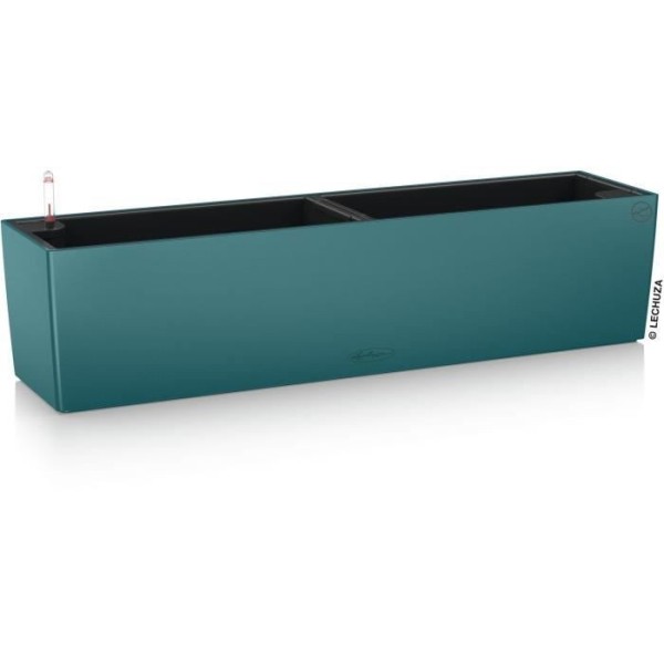 Jardiniere - Balconera color 80 - Kit complet - Bleu pétrole - 12 L - LECHUZA