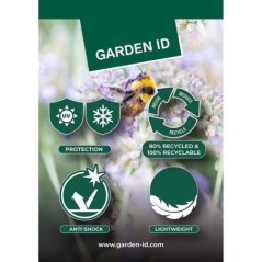 Pot de fleurs - GARDEN ID - Fancy - 40 x 58 cm - Pour jardin, balcons ou intérieurs - Blanc