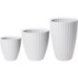 Pot de fleurs - GARDEN ID - Fancy - 40 x 58 cm - Pour jardin, balcons ou intérieurs - Blanc