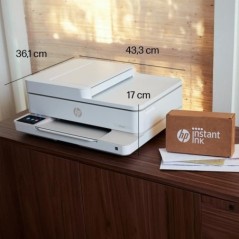 Imprimante tout-en-un HP Envy 6530e Jet d'encre couleur - Copie Scan - 3 mois d'Instant ink inclus avec HP+