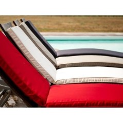 JARDIN PRIVE Coussin bain de soleil MONTE CARLO - 185 x 55 x 6 cm - Ivoire