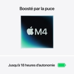Apple - 13,6 MacBook Air M4 (2025) - RAM 16Go - Stockage 256Go - CPU 10 coeurs - GPU 8 coeurs - Lumiere Stellaire
