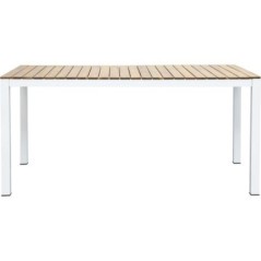 Table de jardin rectangulaire en bois d'Acacia - 6 personnes - l160 x P90 x H75 cm - NAREL