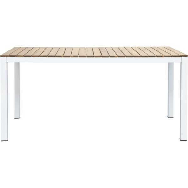 Table de jardin rectangulaire en bois d'Acacia - 6 personnes - l160 x P90 x H75 cm - NAREL