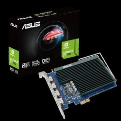 Carte graphique - ASUS - GT730-4H-SL-2GD5 - NVIDIA GeForce GT 730 - 2 Go GDDR5 - Refroidissement passif