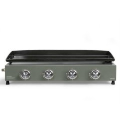 Plancha gaz - LIVOO - DOC325 - 4 brûleurs - Vert / Noir
