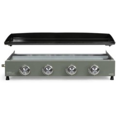 Plancha gaz - LIVOO - DOC325 - 4 brûleurs - Vert / Noir