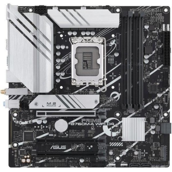 Carte mere - ASUS - PRIME B760M-A WIFI D4 - LGA 1700 - DDR4 - Wi-Fi 6
