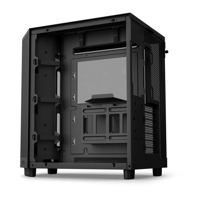 Boitier moyen-tour - NZXT - H6 Flow - Double chambre - Noir - 5 ventilateurs inclus