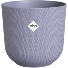 ELHO Lot de 3 pots de fleur rond Jazz - Ø14xH13,1, Ø16xH15,3, Ø19xH17,6 cm - 7 L - Lila et Blanc