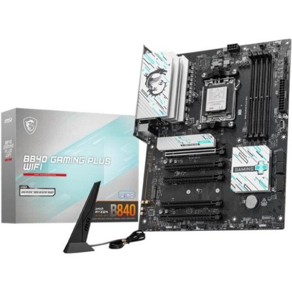Carte mere - MSI - B840 GAMING PLUS WIFI - AM5 - DDR5 - Wi-Fi 7 - 2.5 GbE