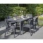 Lot de 6 fauteuils de jardin - Allibert by KETER - SAMANNA - En résine - Coloris : gris graphite - Empilable