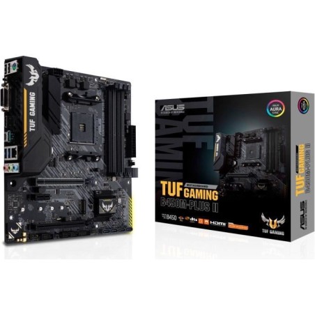 Carte mere - ASUS - TUF Gaming B450M-Plus II - AM4 - DDR4 - micro ATX