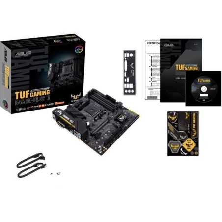 Carte mere - ASUS - TUF Gaming B450M-Plus II - AM4 - DDR4 - micro ATX