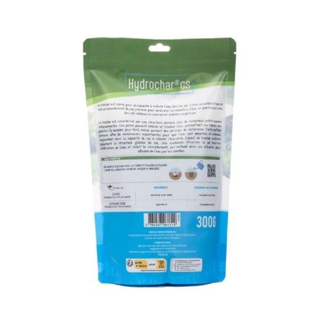 TERRA NOSTRA - Rétenteur d'eau Hydrochar CS - 162334 - Sachet 300G