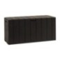 Coffre de jardin BRAVO - Résine - Toomax - Marron - Capacité 270L - 117,5 x 45 x 56 cm