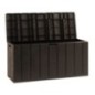 Coffre de jardin BRAVO - Résine - Toomax - Marron - Capacité 270L - 117,5 x 45 x 56 cm