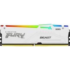 Mémoire DDR5 - KINGSTON - FURY Beast White RGB EXPO - 32 Go (2 x 16 Go) - 6000 Mhz - CL30