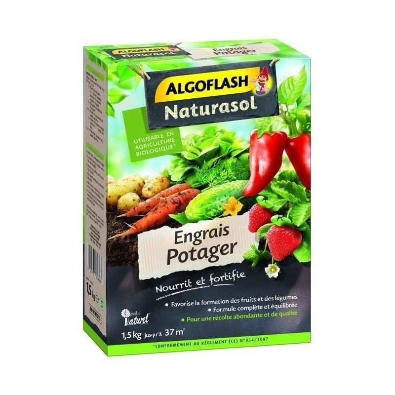 ALGOFLASH NATURASOL Engrais Potager - 1,5 kg