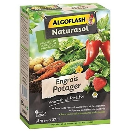 ALGOFLASH NATURASOL Engrais Potager - 1,5 kg