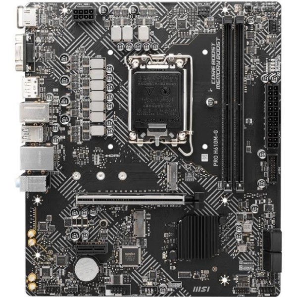 Carte mere - MSI - PRO H610M-G Intel H610 LGA 1700 micro ATX