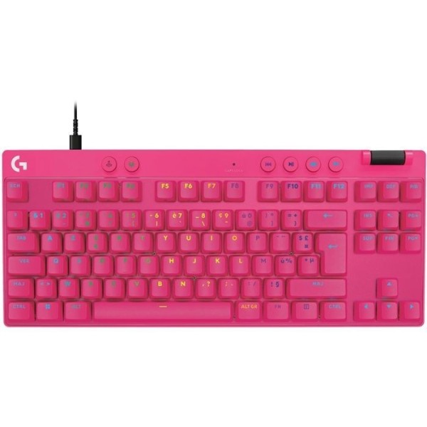 Clavier gaming - Logitech - G PRO X TKL RAPID - Filaire - RVB - Touches analogiques magnétiques