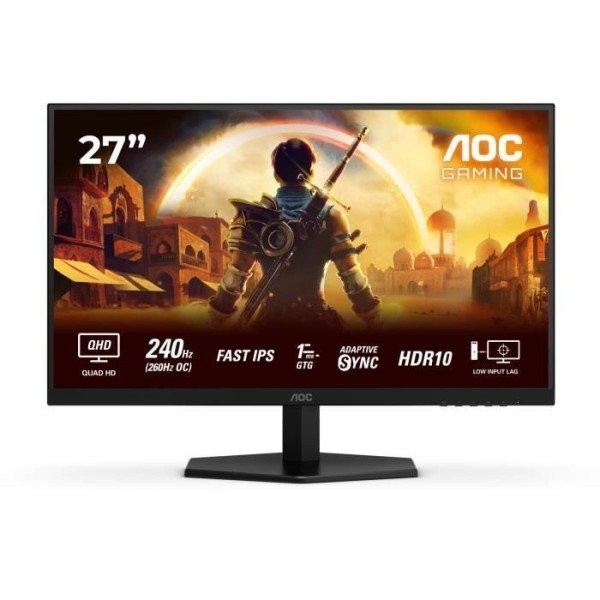 Ecran PC - AOC - Q27G42ZE - 27'' Fast IPS - 0,3ms - QHD 2560x1440 - 240Hz OC 260Hz
