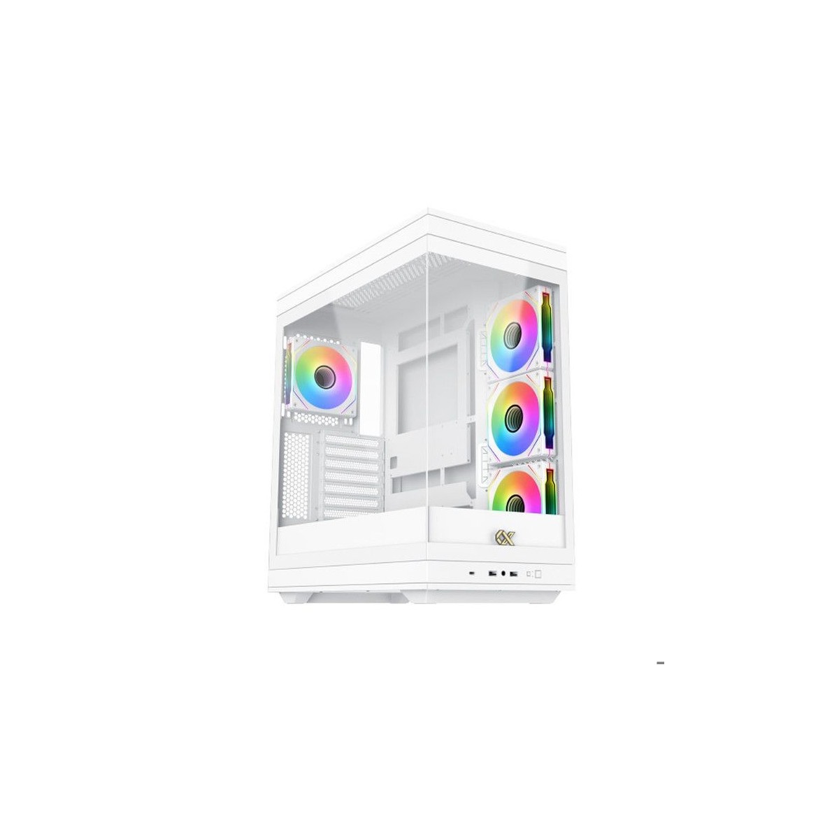 Boîtier PC - XIGMATEK - META Arctic - Moyen tour - E-ATX - Verre trempé - ARGB - Blanc