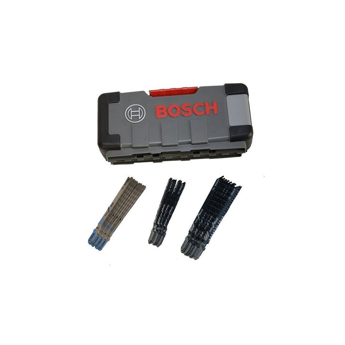 Kit de lames de scie sauteuse - BOSCH - 2607010903 - 30 lames - Bois tendre et métal - Coups courbes et droits