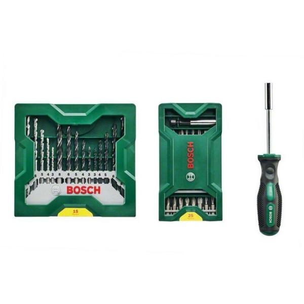 Jeu de 41 embouts + tournevis porte-embout Mini X-Lin BOSCH - 2607017655