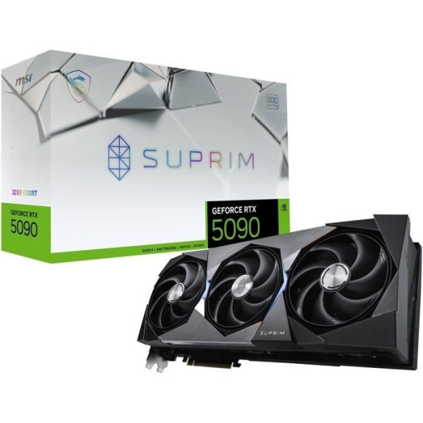 Carte graphique - MSI - SUPRIM GEFORCE RTX 5090 - 32 Go GDDR7 - 7680 x 4320 - PCI Express 5.0