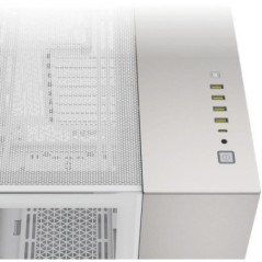 Boîtier PC - CORSAIR - CC-9011285-WW - 6500X Mid - Tower PC Case, White/Satin Gray Aluminum