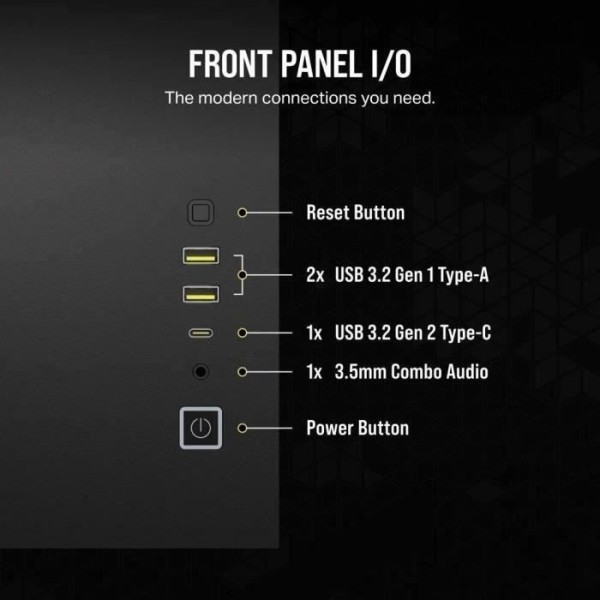 Boîtier PC - CORSAIR - CC-9011267-WW - 2500X - Noir