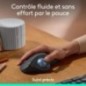 Souris ergonomique - sans fil - Logitech - ERGO M575S - Graphite