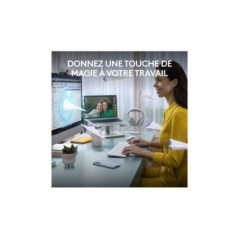 Ensemble clavier Azerty et souris sans fil Logitech MK950 Signature Slim Blanc cassé