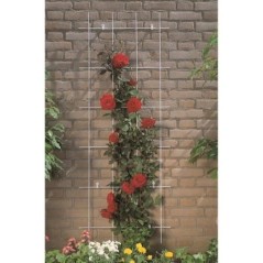 Treillis métallique rectangulaire en acier galvanisé NATURE - 42,5xH145cm - Gris